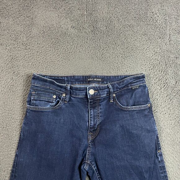 Mavi Jeans Mens 34x34 (Fits 31x32) Blue Jake Slim Fit Dark Wash Denim Stretch - Picture 2 of 15